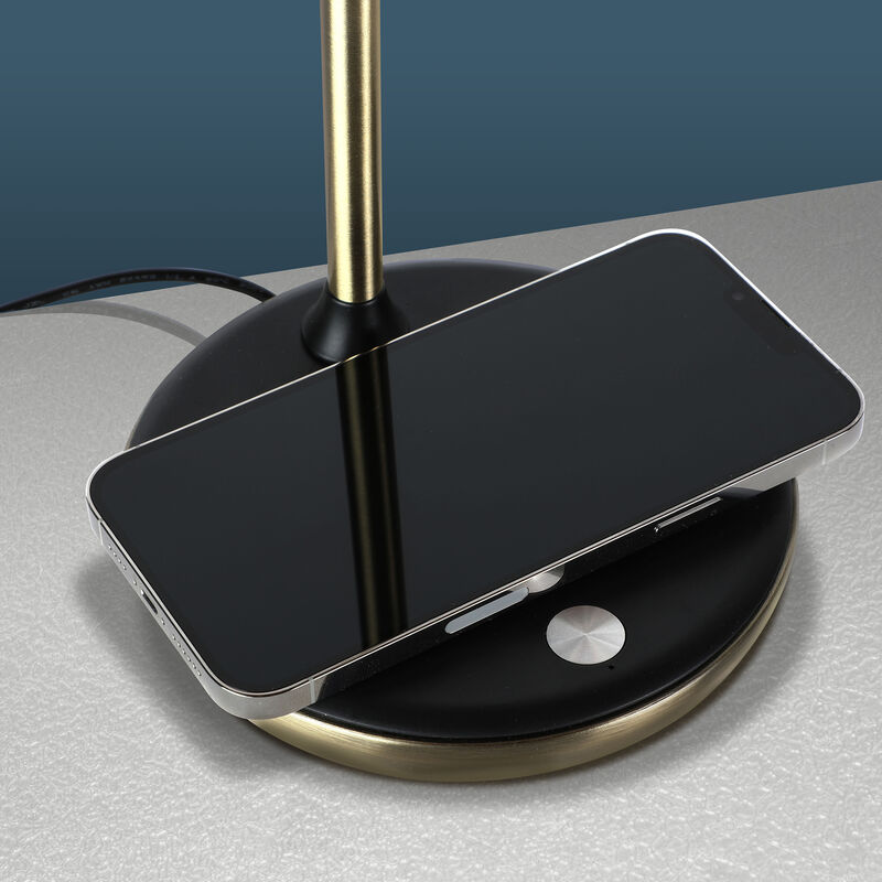 Ezra LED Table Lamp with Wireless Charging Pad