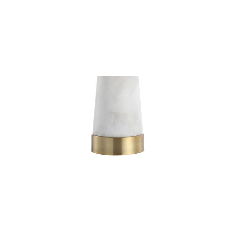 Travis Marble/Iron Gold Modern Column LED Table Lamp