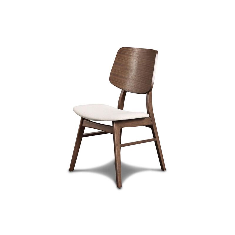 New Classic Furniture Furniture Oscar Solid Wood Dining Chair in Walnut (Set of 2)