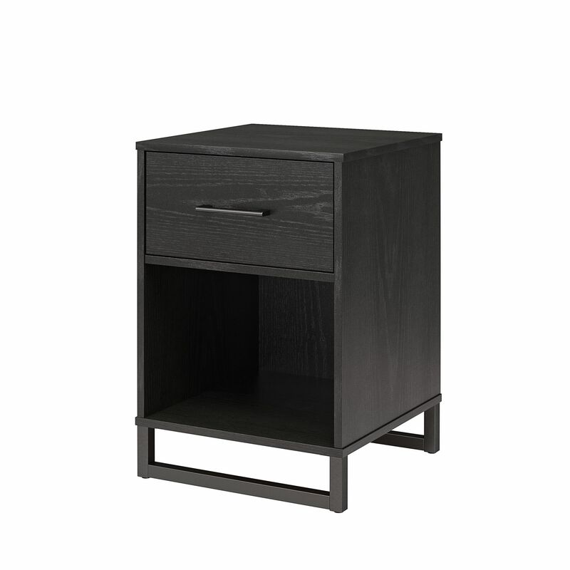 Ameriwood Home Monterey Nightstand, Black Oak