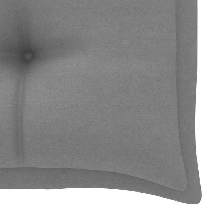 vidaXL Garden Bench Cushion Gray 43.3"x19.6"x2.7" Fabric