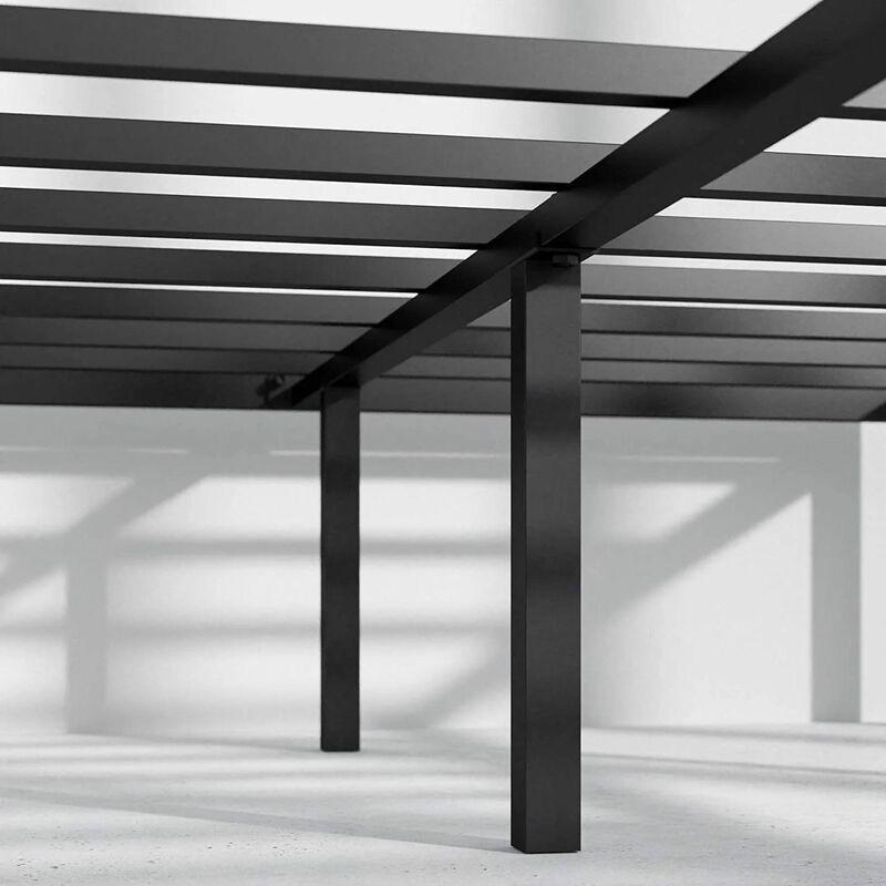 Hivvago King Metal Platform Bed Frame with Rounded Legs 700 lbs Weight Capacity