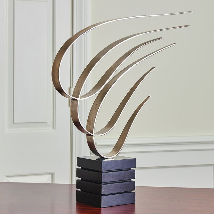 Swoosh Sculpture- Silver