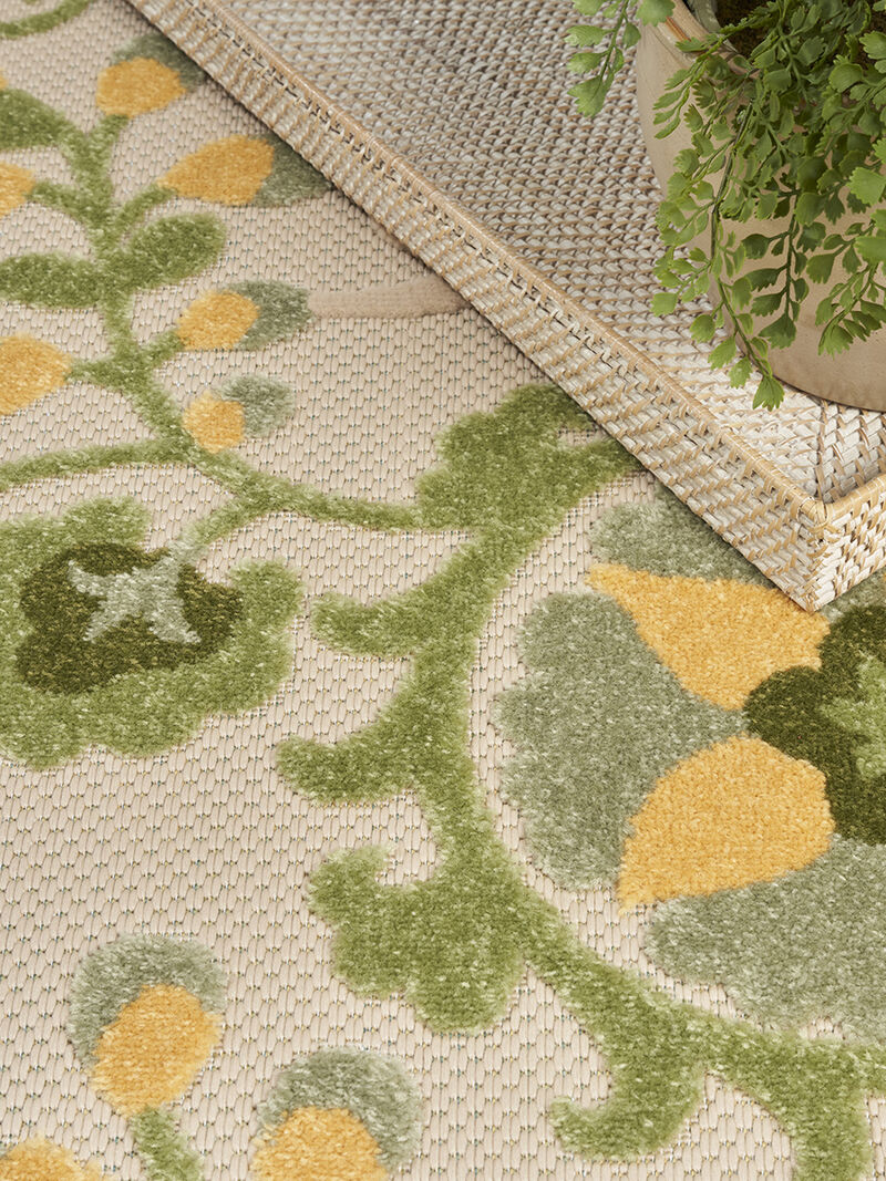Aloha ALH17 Ivory/Green 6' x 9' Rug