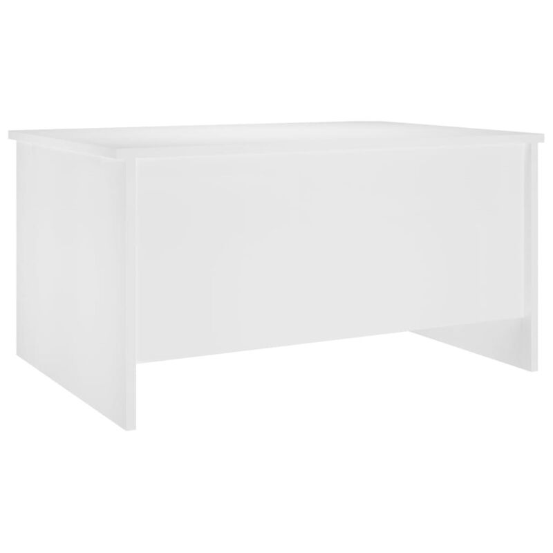 vidaXL Lift Top White Coffee Table - Modern Design Rectangular Table for Living Room, Made from Engineered Wood