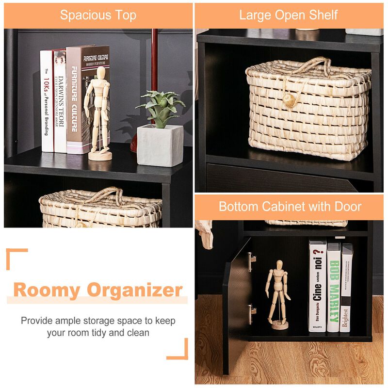 Set of 2 Nightstands Side End Table for Bedroom