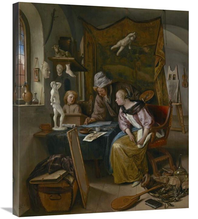 The Drawing Lesson-Canvas Art-24.9x30