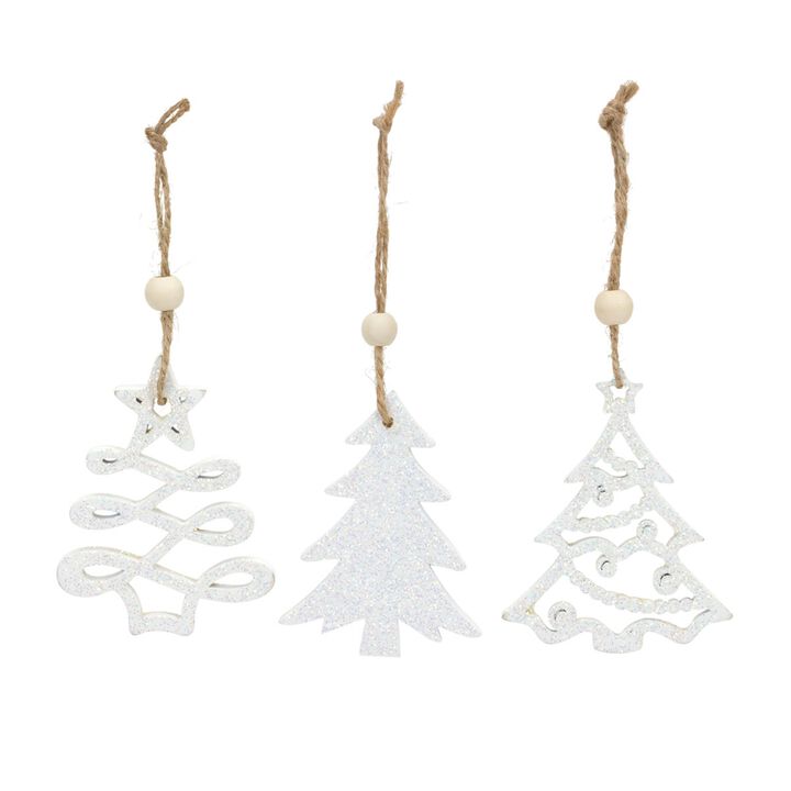 Tree-Shaped Christmas Ornament for Holiday Decoration (Set of 9)