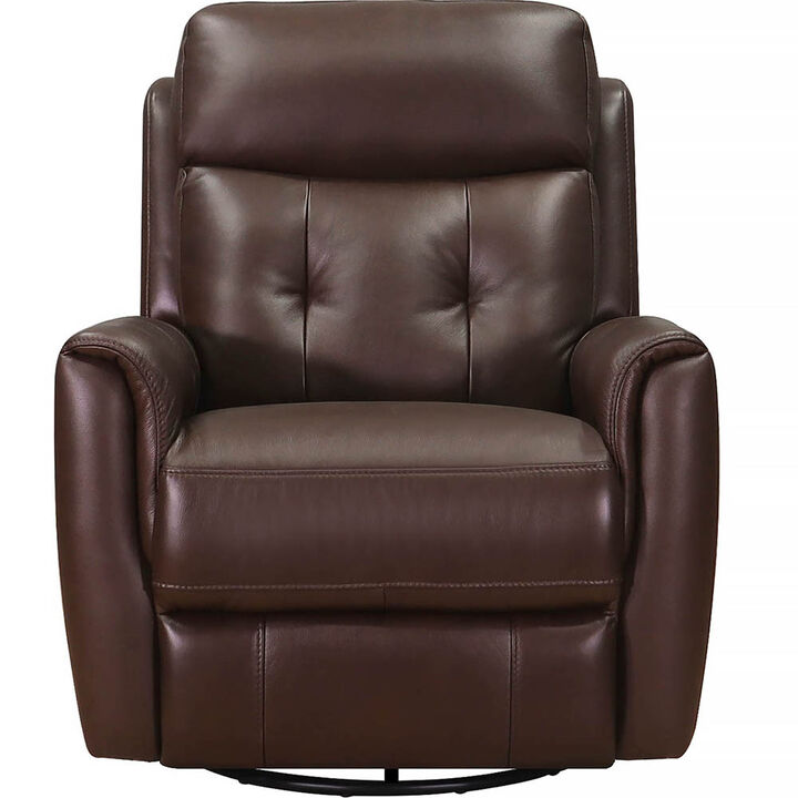 Torino Manual Swivel Glider Leather Recliner