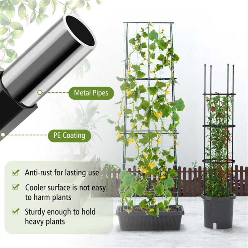 2 PCS Ceramic Planter Pots, Elegant Flower Pots for Home Decor