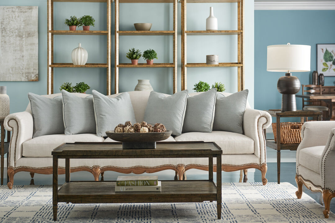 Country Walnut Etagere