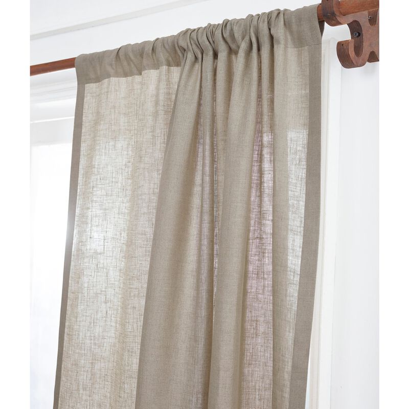 Solino Home 100% Pure Linen Curtain | Linen for Thanksgiving, Christmas