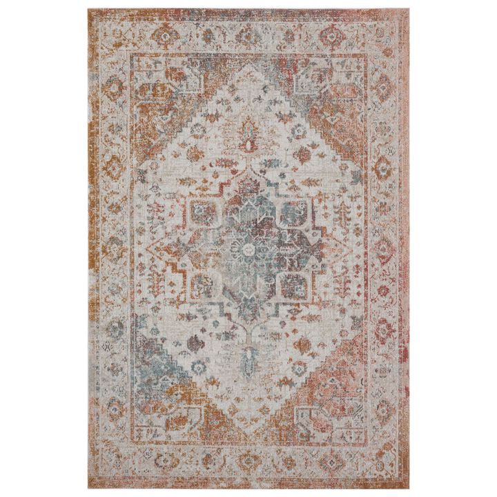 Medallion Rectangular Outdoor Area Throw Rug