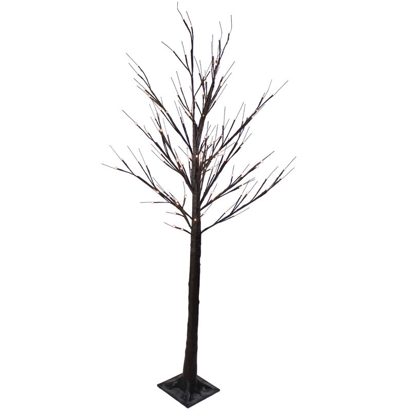 6' Lighted Christmas Birch Twig Tree Outdoor Decoration - Warm White LED Lights
