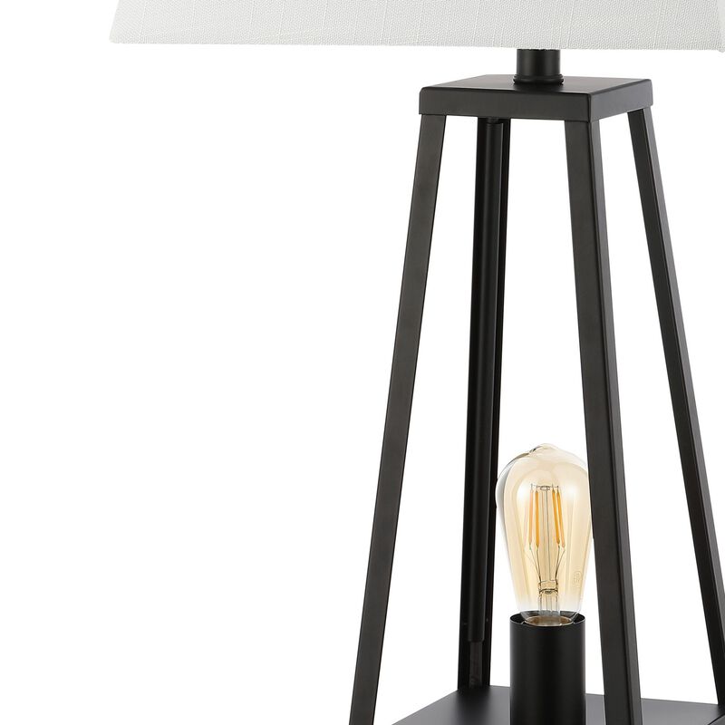 Waylon Classic Industrial Iron Nightlight LED Table Lamp with USB Charging Port