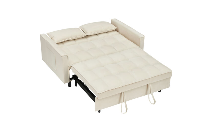 Merax Velvet Loveseat Futon Sofa Couch