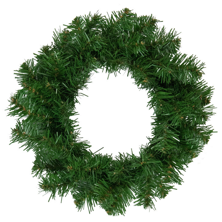 Deluxe Dorchester Full Pine Artificial Christmas Wreath  24-Inch  Unlit