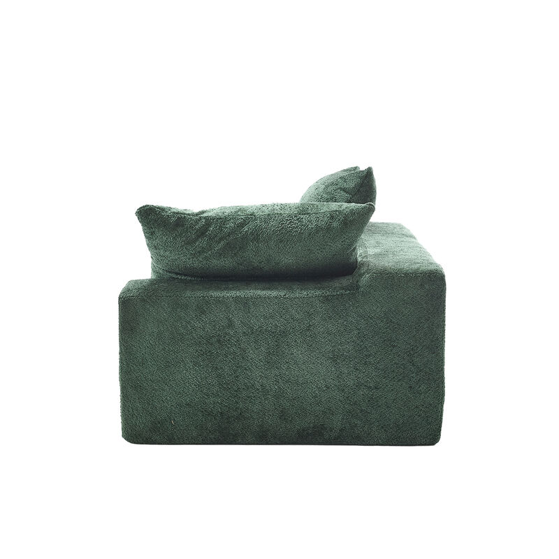Merax Modern Deep Seat Chenille Fabric Sofa Couch