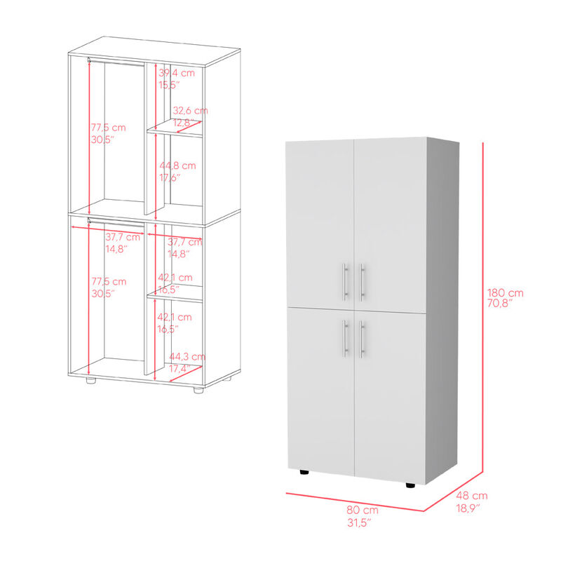 Armoire Moscow, Bedroom, White