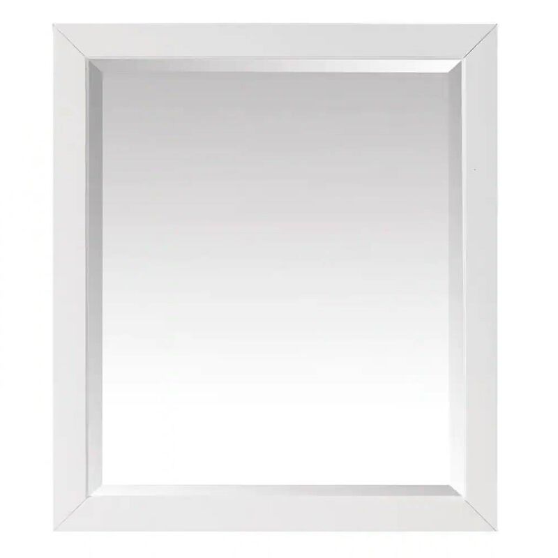 Modern Bathroom Wall Mirror with Durable Solid Wood Frame