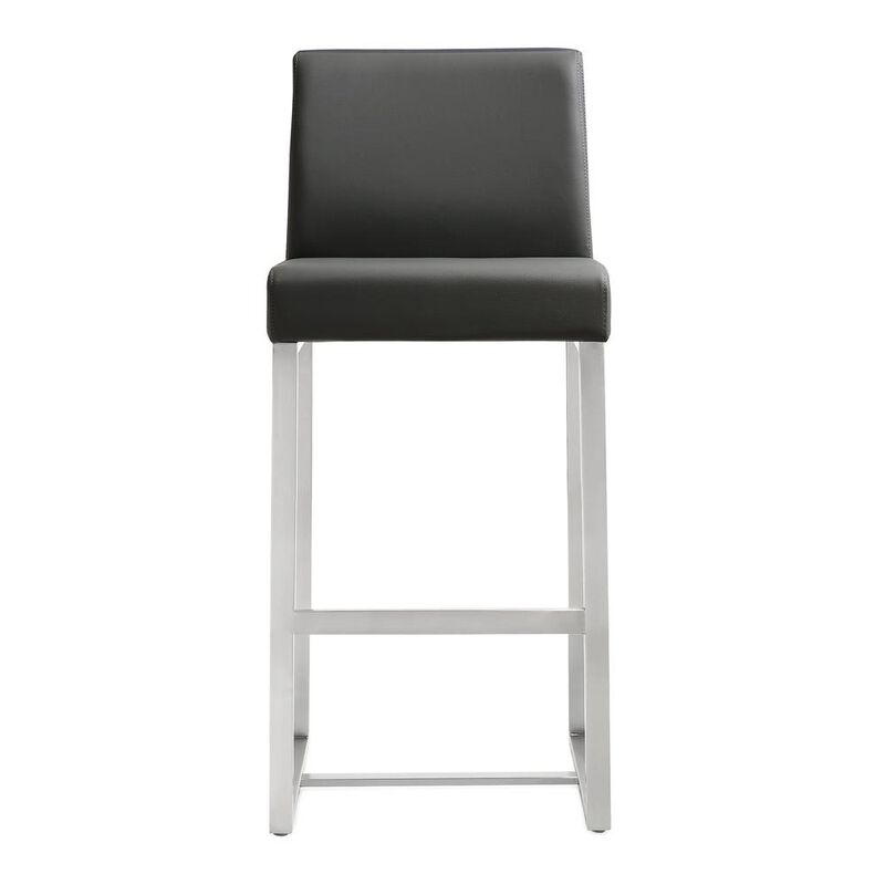 Belen Kox Grey Stainless Steel Counter Stool Set, Belen Kox