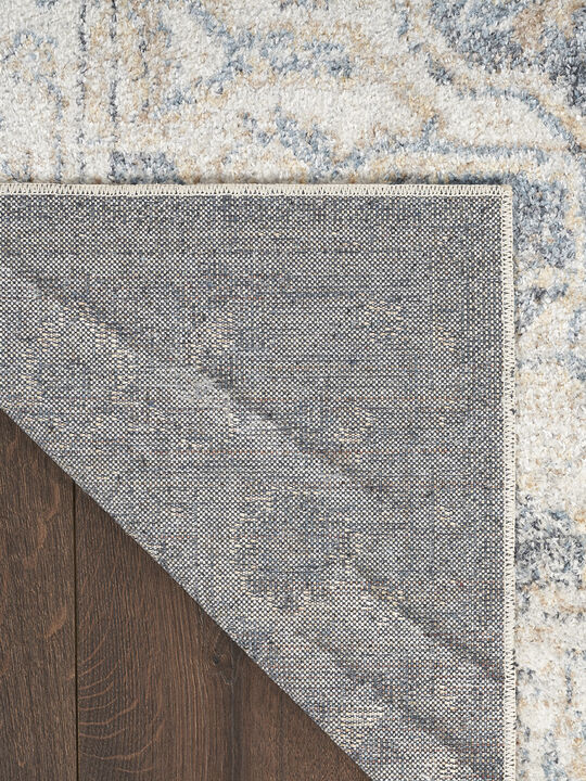 Astra Machine Washable ASW12 Gray/Blue 7'10" x 10' Rug