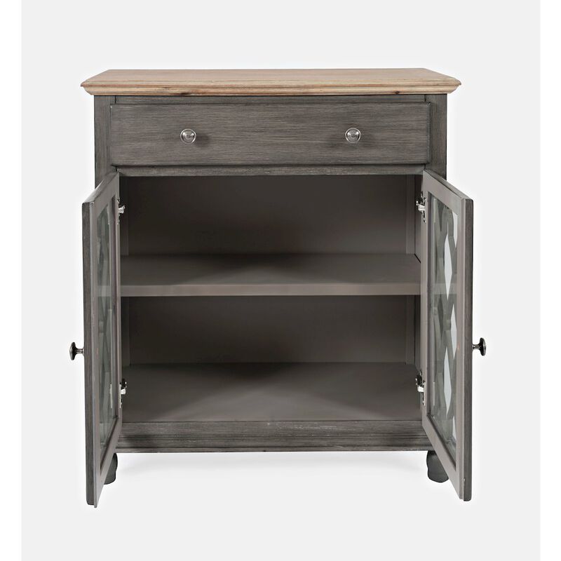 Jofran Aurora Hills Country Wire-Brushed 2 Door Accent Chest