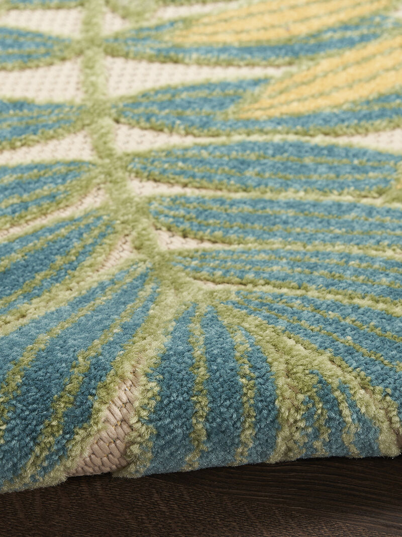 Aloha ALH18 Green/Multicolor 6' x 9' Rug