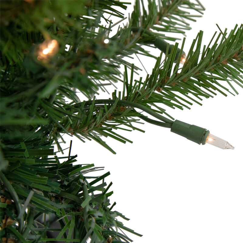 2' Pre-Lit Medium Aspen Pine Artificial Christmas Tree  Clear Lights