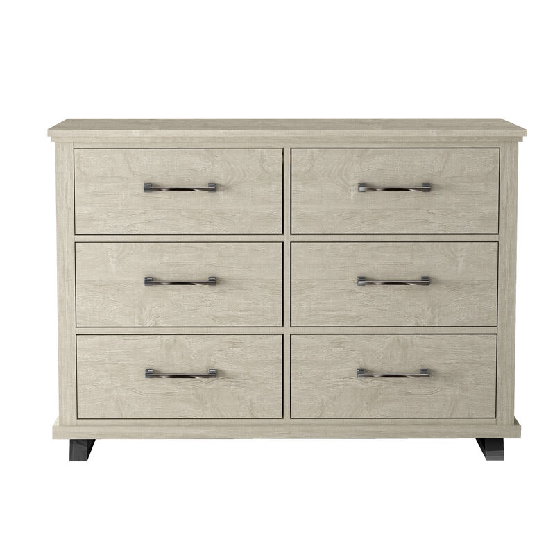 FESTIVO Spacious and Stylish 52" Extra-Wide 6-Drawer Dresser