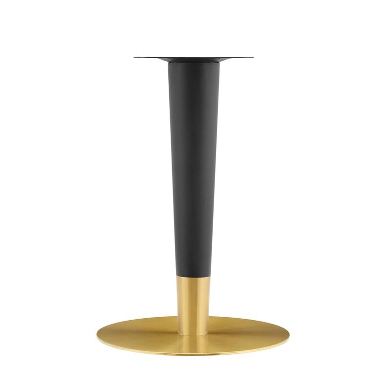 Modway - Zinque 28" Artificial Marble Dining Table Gold Black