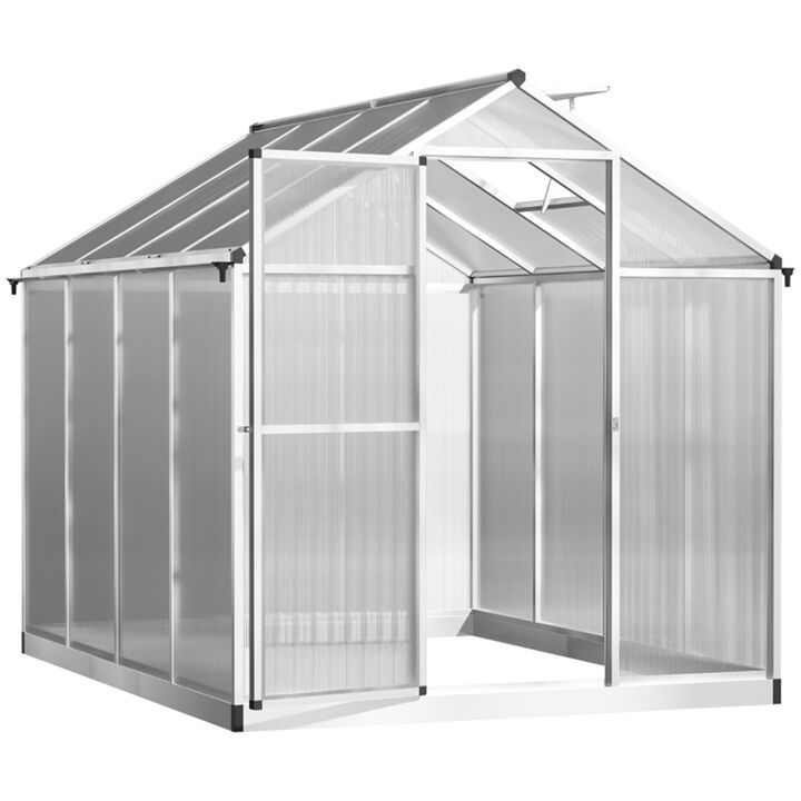 Greenhouse with Roof Vent Weather-Resistant Plant House for Optimal Ventilation & Growth