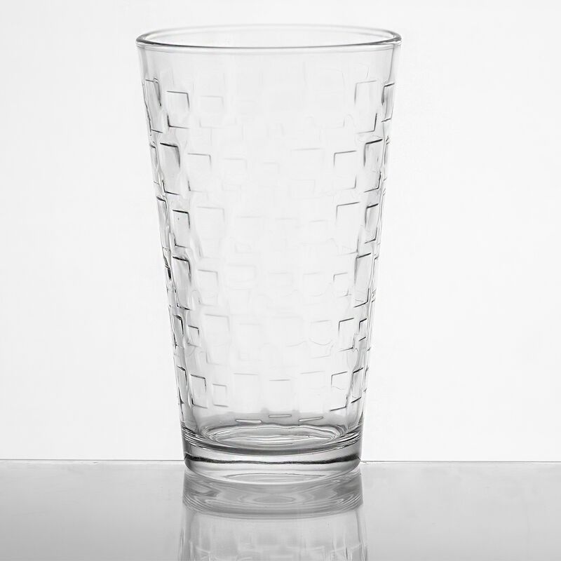 Gibson Home Great Foundations 4-Piece 16 oz. Tumbler Set, Square Pattern