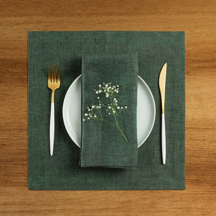 Solino Home 100% Pure Linen Placemats | Athena for Spring & Easter