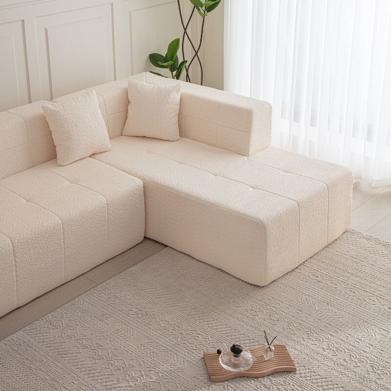 Merax Modular L-Shaped Sectional Floor Sofa Couch