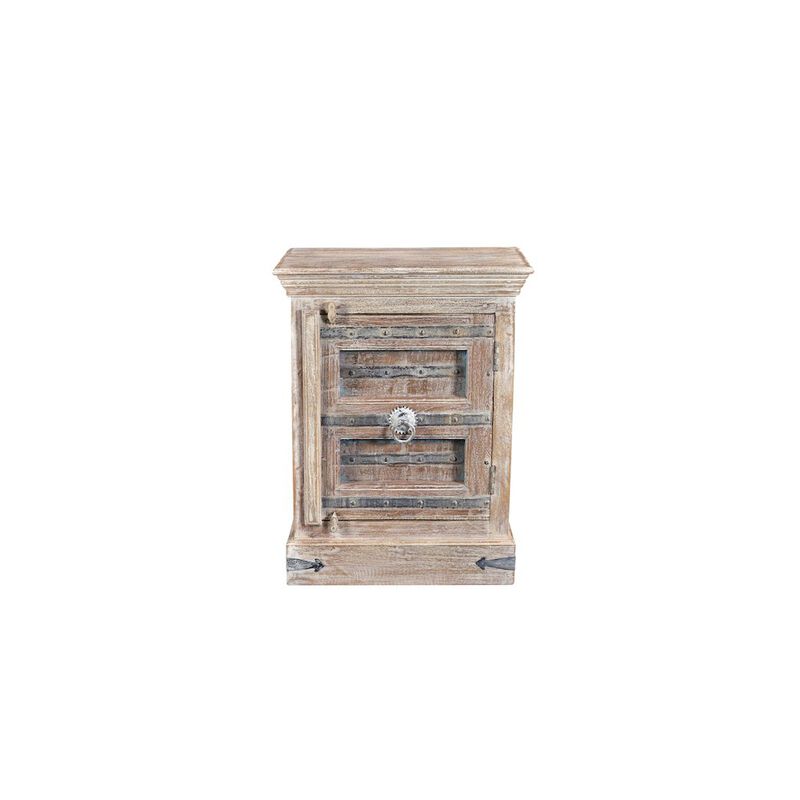 Taran Designs Callan 1-door Solid Wood Nightstand (Right)