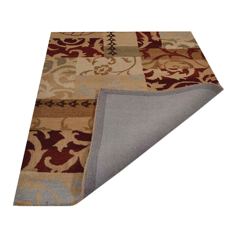RUGSOTIC CARPETS HAND TUFTED WOOL ECO-FRIENDLY AREA RUGS  - 3'x5', Rectangle Shape, Multicolor, Floral Modern Design, High Pile Thick Handmade Area Rugs for Living Room, Bed Room (K00505)