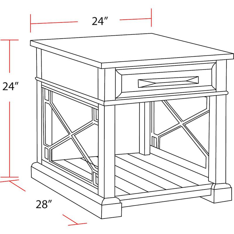 Parker House Furniture Parker House Sundance - Smokey Grey End Table