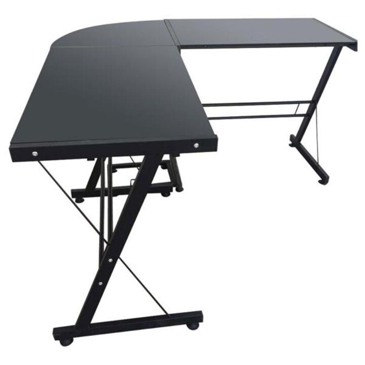 L-Shaped Durable Stalinite Splicing Computer Desk Modern Home Office Workstation
