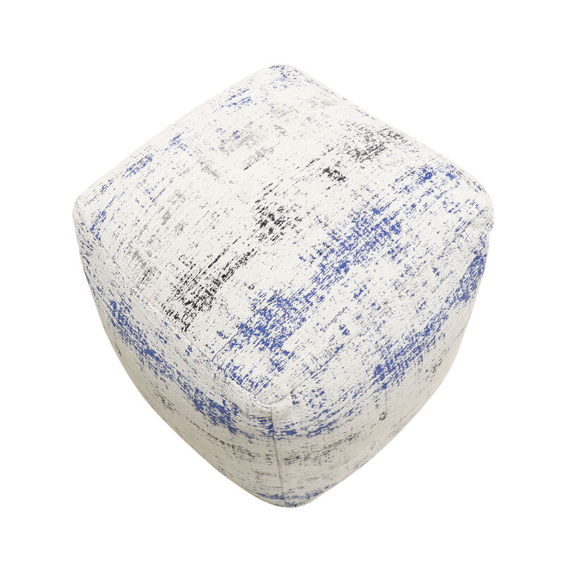 Pasargad Home Grandcanyon Distressed Cotton Pouf