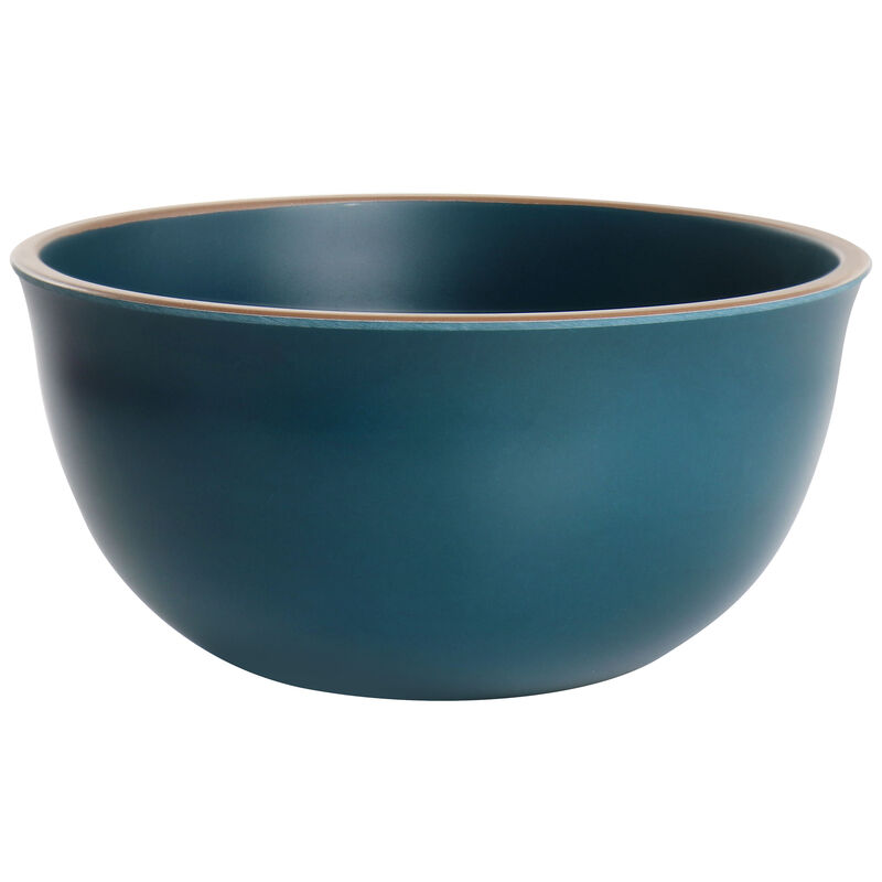 Gibson Home Rockabye 4 Piece Melamine Cereal Bowl Set in Dark Teal
