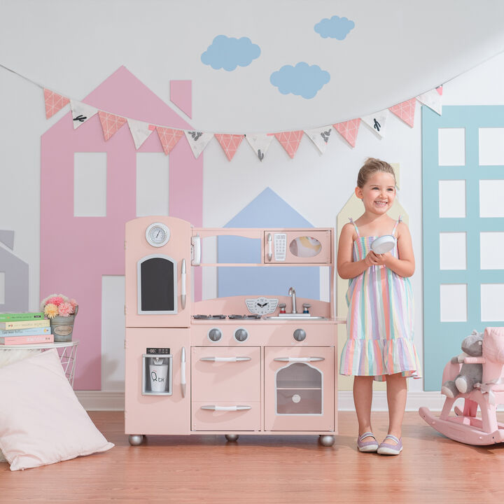 Teamson Kids - Little Chef Westchester Retro Play Kitchen - Pink