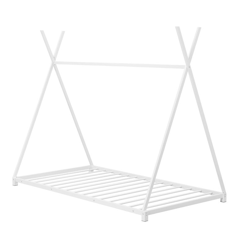 Merax Triangle Structure Metal House Platform Bed Floor Bed
