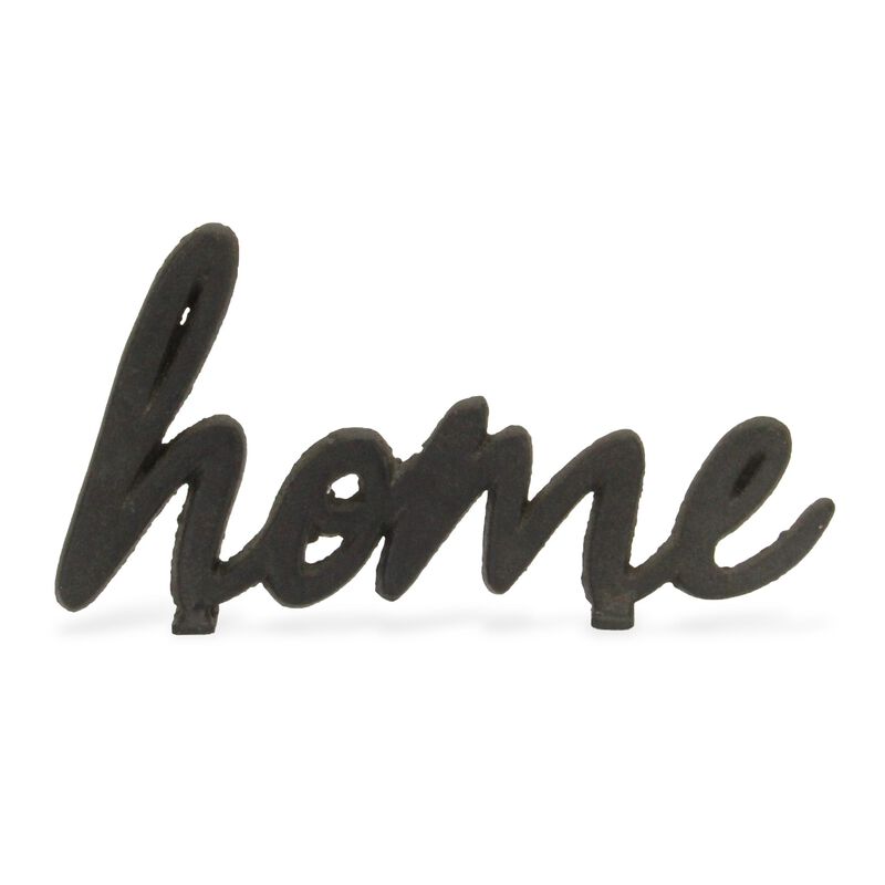 Roven Cast Iron Calligraphic Home Table Décor