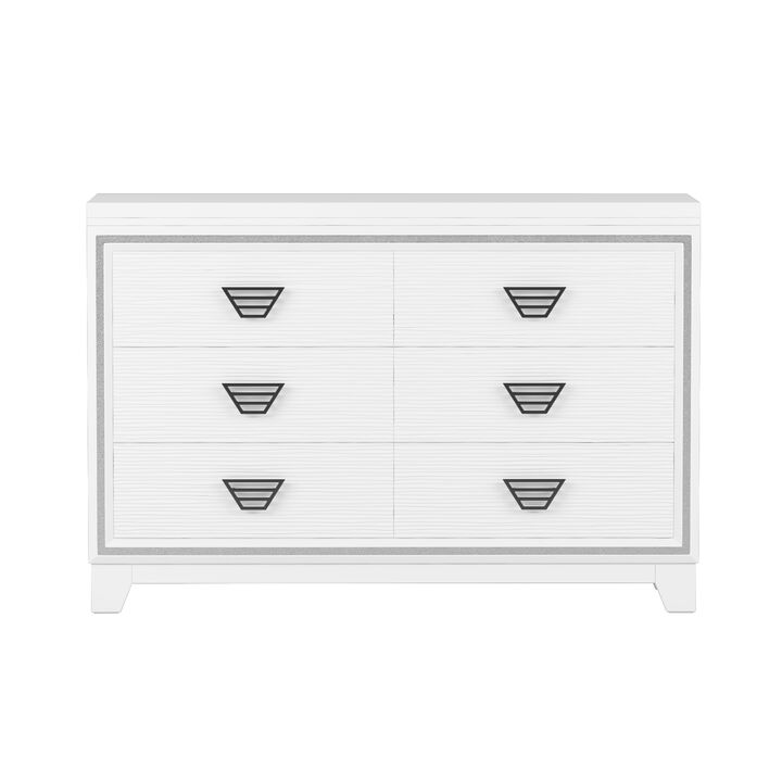 Merax Elegant Dresser Cabinet with 6 Drawers