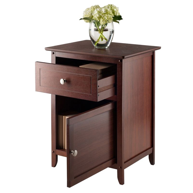 Eugene Accent Table, Nightstand, Walnut