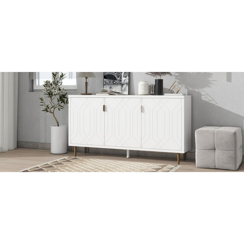 Adjustable Shelves TV Stand for 70" TV