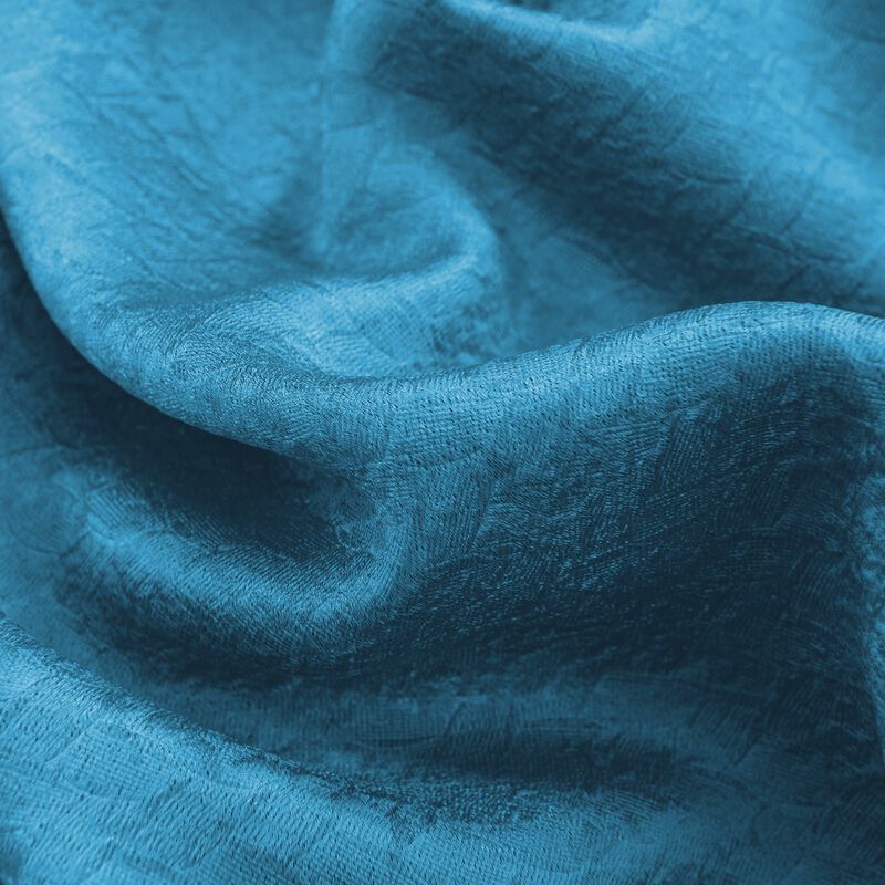 Olivia Gray Lydia Matte Embossed One Blackout Panel - 52"x95", Blue