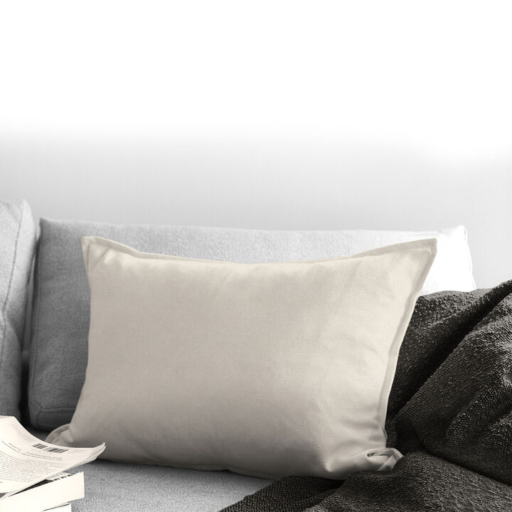 6ix Tailors Fine Linens Braxton Natural Decorative Throw Pillows