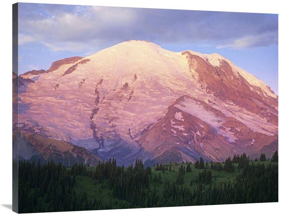 Mount Rainier at sunrise, Mount Rainier National Park, Washington-Canvas Art-40x30